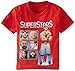 WWE Little Boys' Superstars T-Shirt  Shirt, Red, 5/6