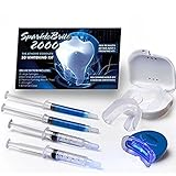 SparkleBrite - 1st Class Edition - Professional 3D At Home Teeth Whitening Kit - Let your Smile Sparkle Again!