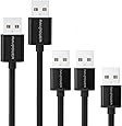 Micro USB Cable RAVPower [5-Pack] in Assorted Lengths (1ft, 3ft X2, 6ft, & 10ft) High Speed USB 2.0 A Male to Micro B Sync and Charge Cables for Android Smartphones, PS4 Controller, Battery Pack and More -Black