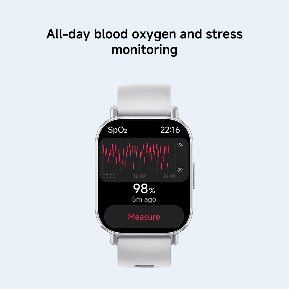 Redmi Watch 5 Active Smartwatch, 2.0 Inch LCD Display, 18 Day Battery, 140+ Sports Modes, Heart Rate and SPO₂ Tracking, 5ATM Waterproof, Bluetooth Calls, Fitness Tracker, Sleep Monitor - Black, black