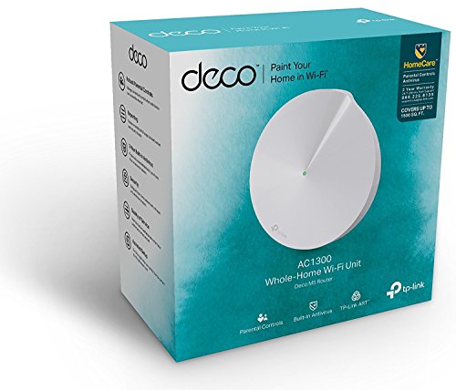 TP-Link Deco Whole Home Mesh WiFi System (1-Pack) -  Replace WiFi Router and Range Extenders, Simple Setup, Works with Amazon Alexa, Up to 2,000 sq. ft. Coverage (M5)