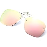 Long Keeper Clip-On Polarized Flip-Up Sunglasses for Women & Men - Driving & Fishing Sunglasses Over Glasses