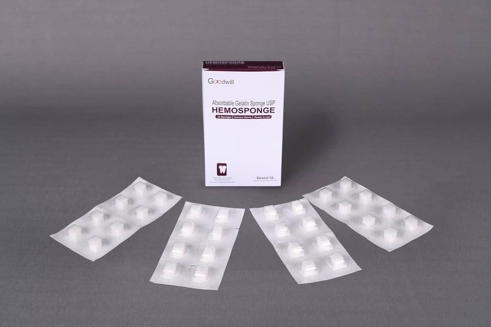 KASHSURG Goodwill Hemosponges 10x10x10 MM Absorbable Sponge 32/pk