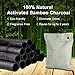DYNASCO Activated Bamboo Charcoal Deodorizer Bags 8 Pack Natural Air Freshener Odor Eliminators for Bathroom Laundry Room Car Shoes and Pet Litter Box Scent Absorber