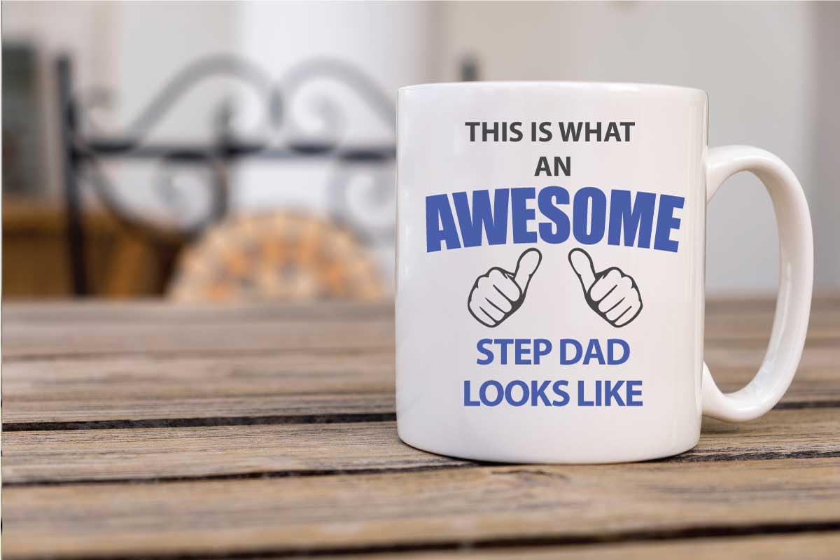 60 Second Makeover Limited This is What an Awesome Step Dad Looks Like Mug Step Dad Gifts Fathers Day Stepdad Funny Gifts for Men Presents Father's Day Ceramic Coffee Cup