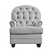 Baby Relax Brielle Button Tufted, Upholstered Rocker/Gray