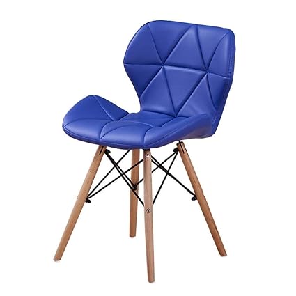 Eames Replica Faux Leather Dining Chair/Cafe Chair/Side Chair/Accent Chair (Blue) Color by Finch Fox