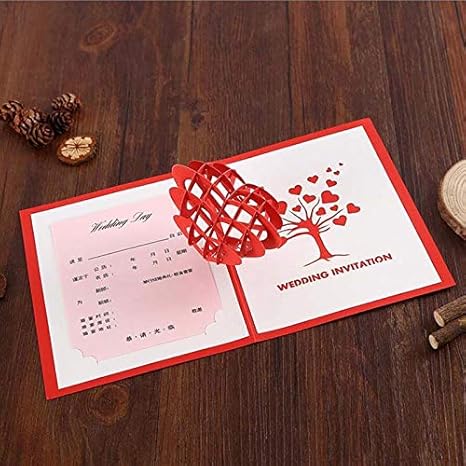 3d Pop Up Card 20 Pieceslot 3d Pop Up Bride And Groom