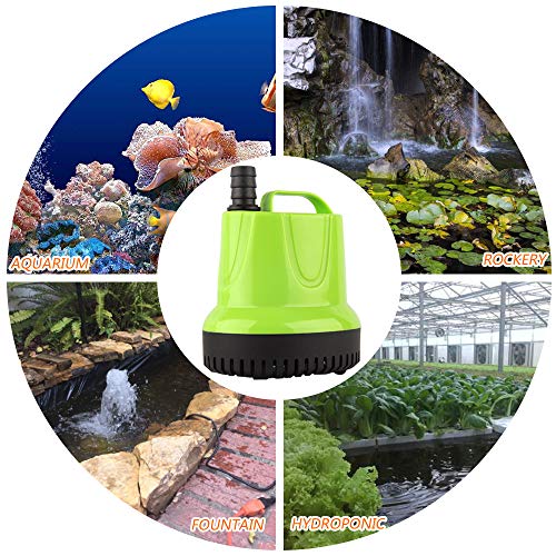 FREESEA 330 GPH 25W Submersible Water Pump for Pond Aquarium