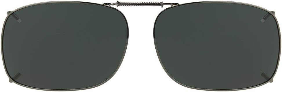 Solar Shield Gray Polarized Clip On Ultra Light Frame 56 Rec 1
