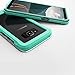 ZIZO ION Series for Samsung Galaxy S8 Plus Case Military Grade Drop Tested with Tempered Glass Screen Protector Teal Clear
