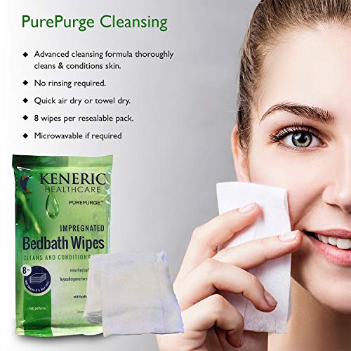 4 Rinse+Bath+Wipes+Pack+Hypoallergenic