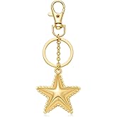 VEDAIM Starfish Keychain Bag Charms Fun Cute Handbag Car Key Chain Accessories