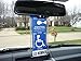 Mirortag Silver plus 2 Hooks by JL Safety- Handicap Tag Holder Magnetically Attached & Detached to/from Rearview Mirror