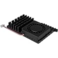 for Raspberry Pi 5 Heatsink Fan Case, Cooling Fan 5V and Metal Heat Sink Pi 5 Heatsink Case for Raspberry Pi 5 (Raspberry Pi Board Not Included)