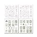 CICI&SISI Nail Art Stamping Plates Kit Spring Set Plate Manicure Template 4 Pieces