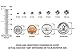Trustmark 925 Sterling Silver 4mm Orange Fire Created Opal Ball Stud Post Earrings, Orlena