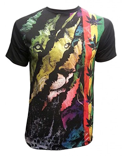 Konflict Rasta Lion Marijuana Muscle T-Shirt - 2X-Large