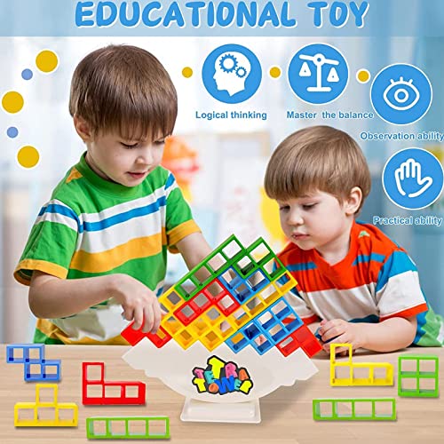 TOKZON Tower Balance Stacking Blocks Game, Children's Balancing Toys ...