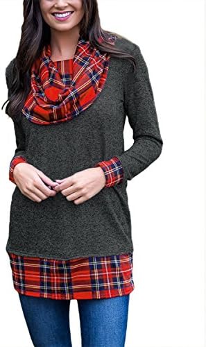 Cyerlia Fashion Long Sleeve Cotton Long Blouses Sweatshirt Tunics For Women To Wear With Jeans Black Medium