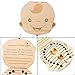 Yonger Baby Tooth Box, Wooden Teeth Save Box Souvenir Box, Milk Teeth Organizer Holder Teeth Wood Case Storage ,1pc (English, Boy)