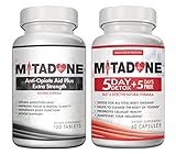 Mitadone Anti Opiate Aid Plus Extra Strength Natural Withdrawal & Detox Combo (180 Count) Vicodin Percocet Methodone Suboxone Oxycontin Codeine Hydrocodone Oxycodone Morphine Heroin other Painkillers