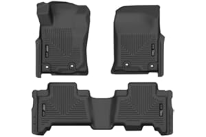 Husky Liners Weatherbeater Floor Mats | Fits 2013 - 2024 Toyota 4Runner; 2014 - 2024 Lexus GX460 | Front & 2nd Row, 3-pc Black - 99571