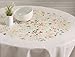 Maison d'Hermine Table Cloth Round Table 100% Cotton Tablecloth for Dining Room, Farmhouse, Home, Hotel, Parties & Wedding - Ideal for Easter Decorations Spring & Summer (Colmar, 63
