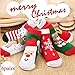 Nument Kids Cotton Christmas Socks Thick Unisex Cotton Socks Cute Xmas Festival Socks Xmas Gift Baby Toddler Socks 6 Pairs 1-3 years