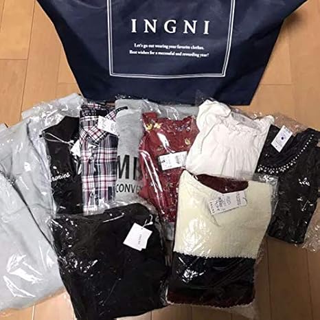Amazon Co Jp Ingni 福袋 2019 Tシャツ1点 ストール1点セーター1点