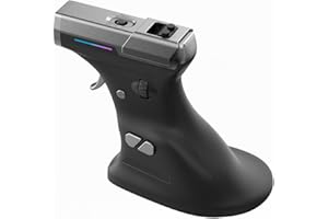 RAGNOK ErgoStrike7: Next-Gen FPS Gaming Mouse with Recoil (Black) - FPS Gun Grip Mouse, Ergonomic Vertical Design, Wireless/Wired USB for PC Gamers