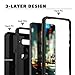 Essential PH-1 Case, Dexnor 3 Layer Hybrid Rugged 3 in 1 TPU Bumper & Hard PC Dual Layer Cover Protective Shock Absorption Defender Bumper for Grils Men Women Compatible with 360 Camera - Black