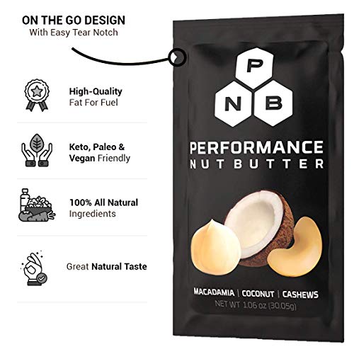 Performance Nut Butter Macadamia, Coconut & Cashew Keto Friendly Whole