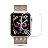 [6 Pack] LK Compatible with Apple Watch Screen Protector 40mm / 38mm (Series 4/3/2/1), LiquidSkin [HD Clear] Anti-Bubble flim with Lifetime Replacement Warranty