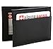 alpine swiss Men's RFID Blocking Leather Money Clip Flip Twofold Wallet, Black, One Size