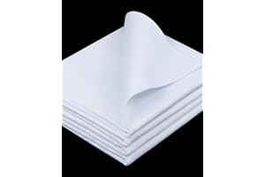 PLANTIONAL Iron-On Fusible Fleece Interfacing: Medium Weight One-Sided Loft Iron On Fusible Fleece White for Quilting Tote Bags and Home Decor(39 Inches x 1 Yard)