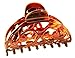 Parcelona French New Jardin Medium 3 1/4 Inch Covered Spring Celluloid Shell Jaw Hair Claw Clip