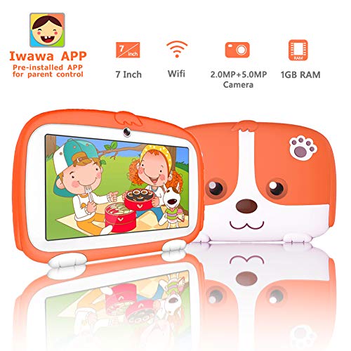 Kids Tablet,7 inch Android Tablet for Kids,Kids Tablets with WiFi,Quad Core Processor,Parental Control,Safety Eye Protection IPS Screen,Camera, Games, Best Gift for Children (2CC)