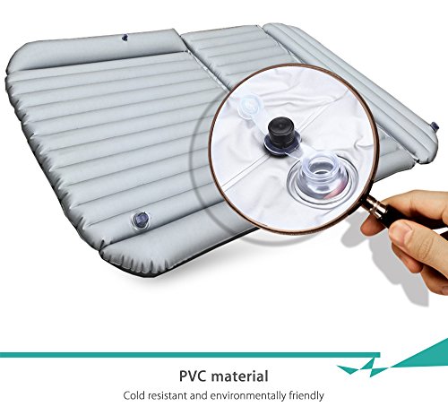 AUTOLOVER Car Air Inflation Travel Thicker Back Seat Cushion Air Bed for SUV And Camping Companion With Car Electric Air Pump - Thumbnail 3