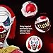 UNOMOR Halloween Scary Clown Mask with Red Hair for Adults Costume Party