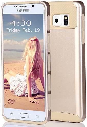 Note 5 Case, Galaxy Note 5 Case, NCIE(TM) Hard Soft Hybrid High Impact Dual Layer Armor Defender Rugged Protective Case Cover for Samsung Galaxy Note 5 +Stylus (Gold)