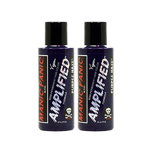 Manic Panic Amplified Semi-Permanent Hair Color Cream - Purple Haze 4oz "Pack of 2"