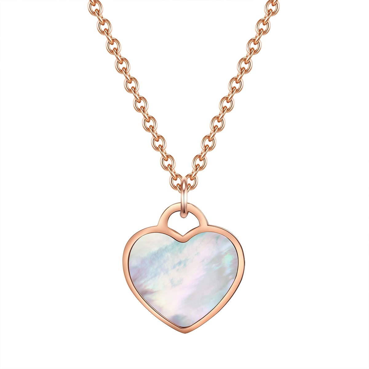 Soul Club Female Stainless steel Straight Cut Mother of Pearl (MOP) Anchor Chain