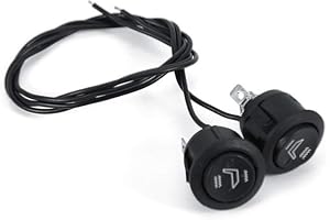 2Pcs 12v Heated Seat Round Heat Switch, 3 Pins Universal Car Seat Heater Round Heated Seat Switch High Low Off Control for Ca