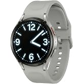 Samsung Galaxy Watch 7 (44mm) AI Smartwatch w/ 1.5" AMOLED, Wear OS 5, Wi-Fi, Bluetooth, Heart Rate, Sleep Apnea &amp; GPS Fitness Tracker, International Model L310 (w/Fast Charger, Silver)