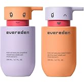 Evereden Kids Detangling Shampoo &amp; Conditioner, Dermatologist-Tested, Vegan | Made with Plant Protein Peptides &amp; Argan Oil | Gentle, Vegan, Sulfate-Free &amp; Paraben-Free, Made without Silicones for Ages 3+