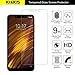 for Xiaomi Pocophone F1 Screen Protector, [2 Pack] KHAOS Tempered Glass Screen Protector for Poco F1 9H HD-Clear Ant-Scratch Glass Protector
