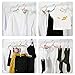 16 pcs Travel Hangers Portable Collapsible Clothes Hangers Folding Hangers Travel Laundry Accessories Space Saving for Clothes(16 pcs with 6 Clips)