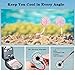 CHERIEY Hand Free Personal Fan, Neckband Fan Portable Mini Double Fans with USB Rechargeable, 3 Speeds Adjustable Wearable Fan for Home Office Travel Indoor Outdoor Activities