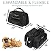 Kululu Expandable Soft Sided Pet Carrier. Most Airline Approved for Cat, Small Dog and Bunny. Flexible, Lightweight, Well Ventilated and Highly Durable.